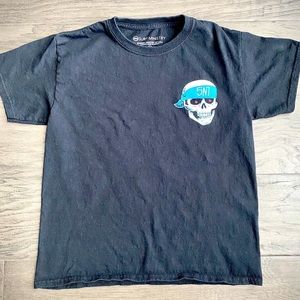 Surf Ministry- Skull boys shirt // EUC